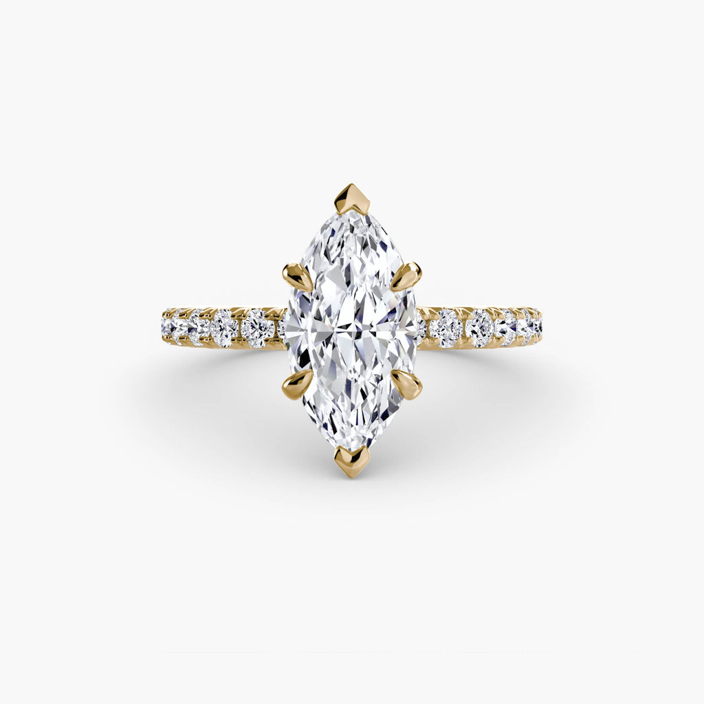 Hidden Halo Pavé Engagement Ring – The Éliane