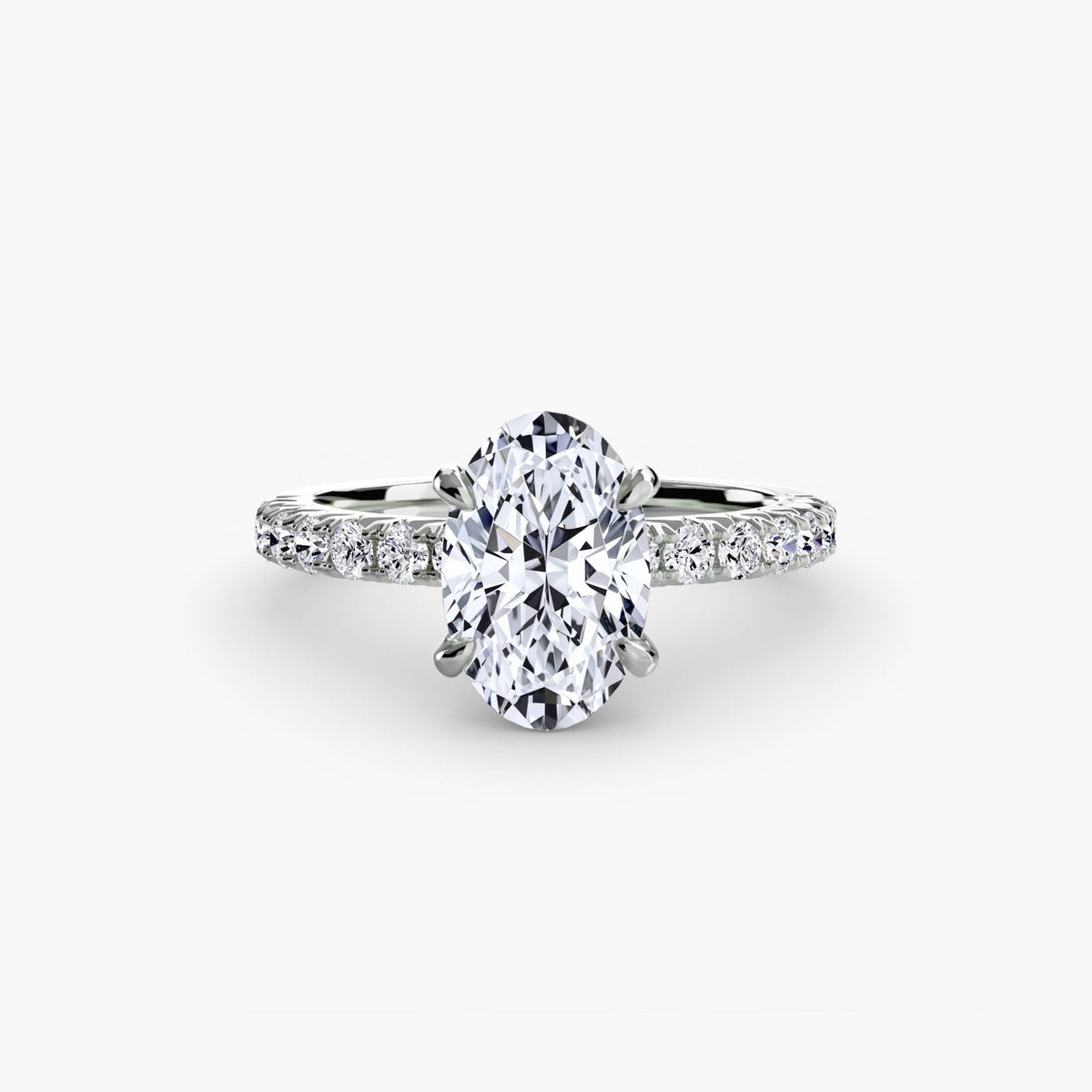 Hidden Halo Pavé Engagement Ring – The Éliane