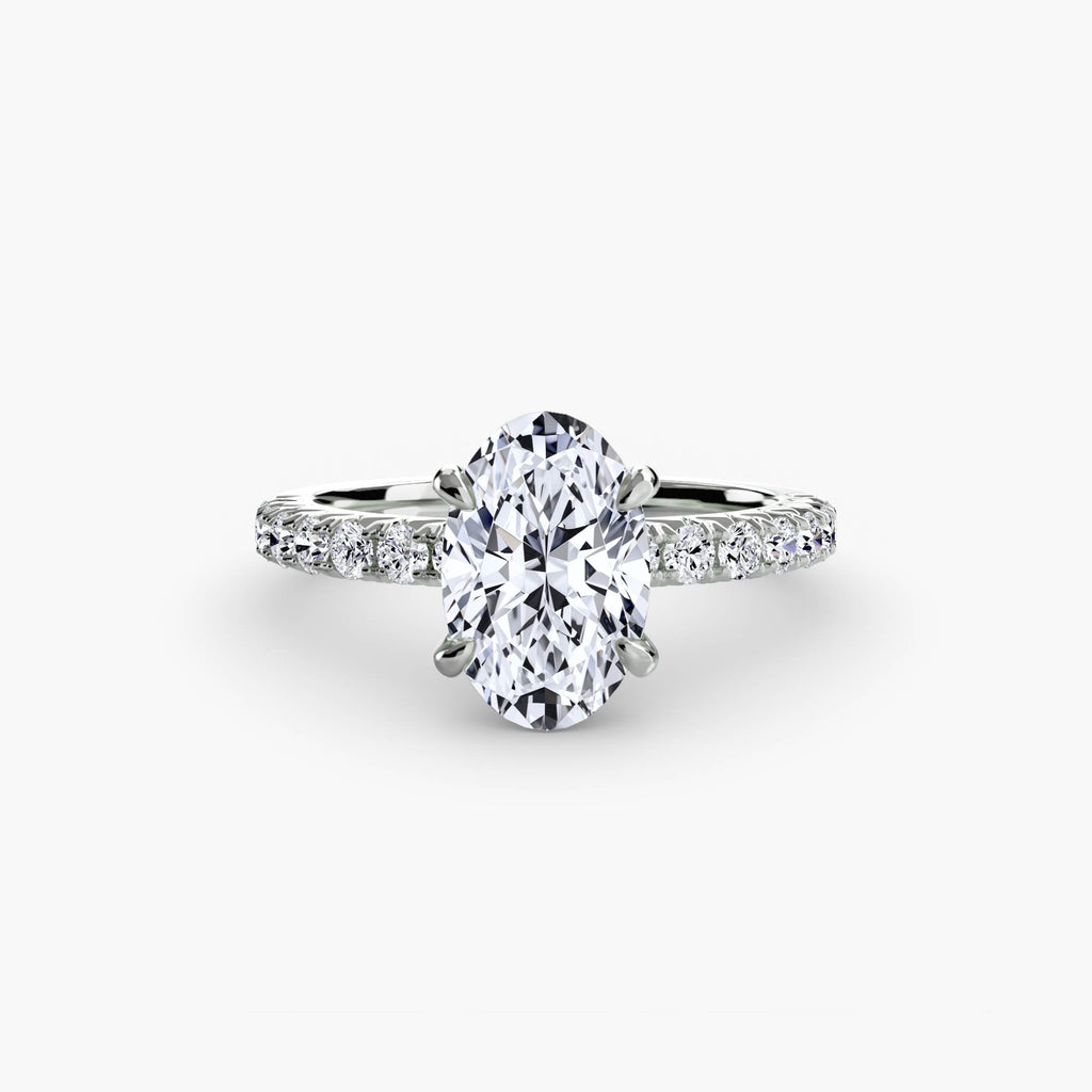 Hidden Halo Pavé Engagement Ring – The Éliane
