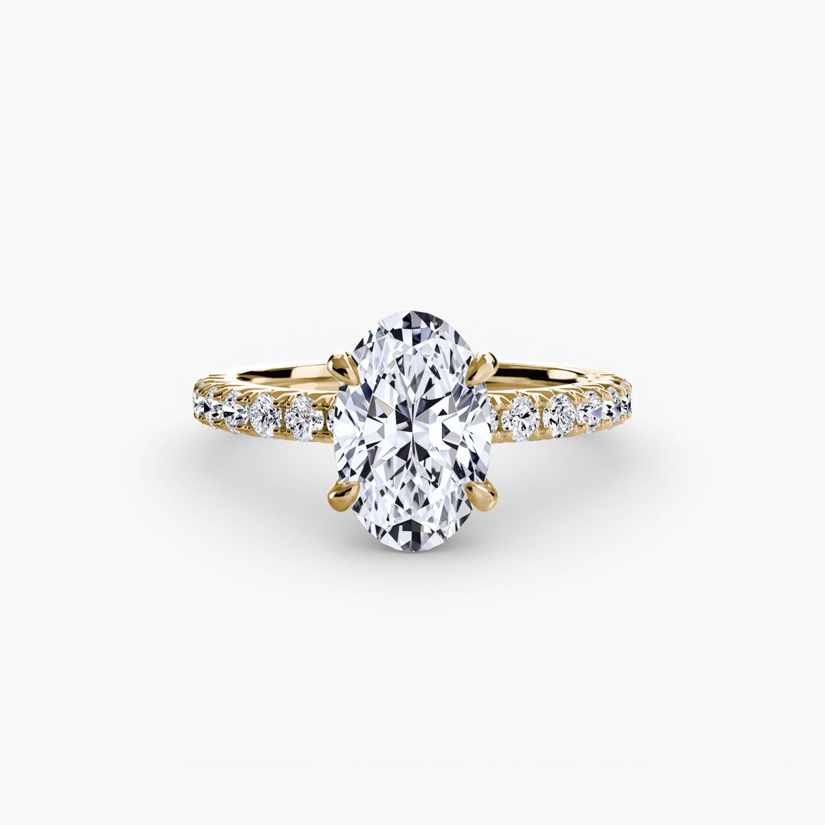 Hidden Halo Pavé Engagement Ring – The Éliane