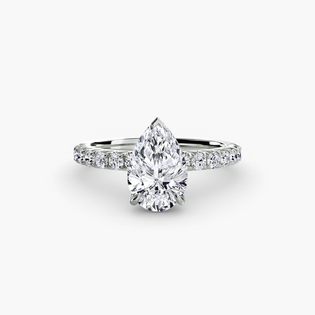 Hidden Halo Pavé Engagement Ring – The Éliane