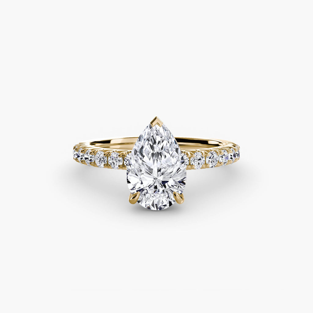 Hidden Halo Pavé Engagement Ring – The Éliane