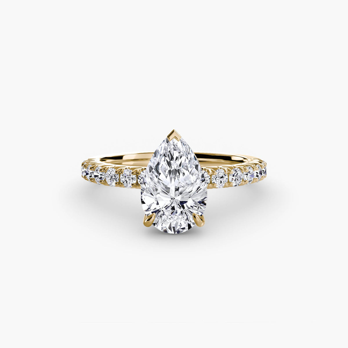 Hidden Halo Pavé Engagement Ring – The Éliane