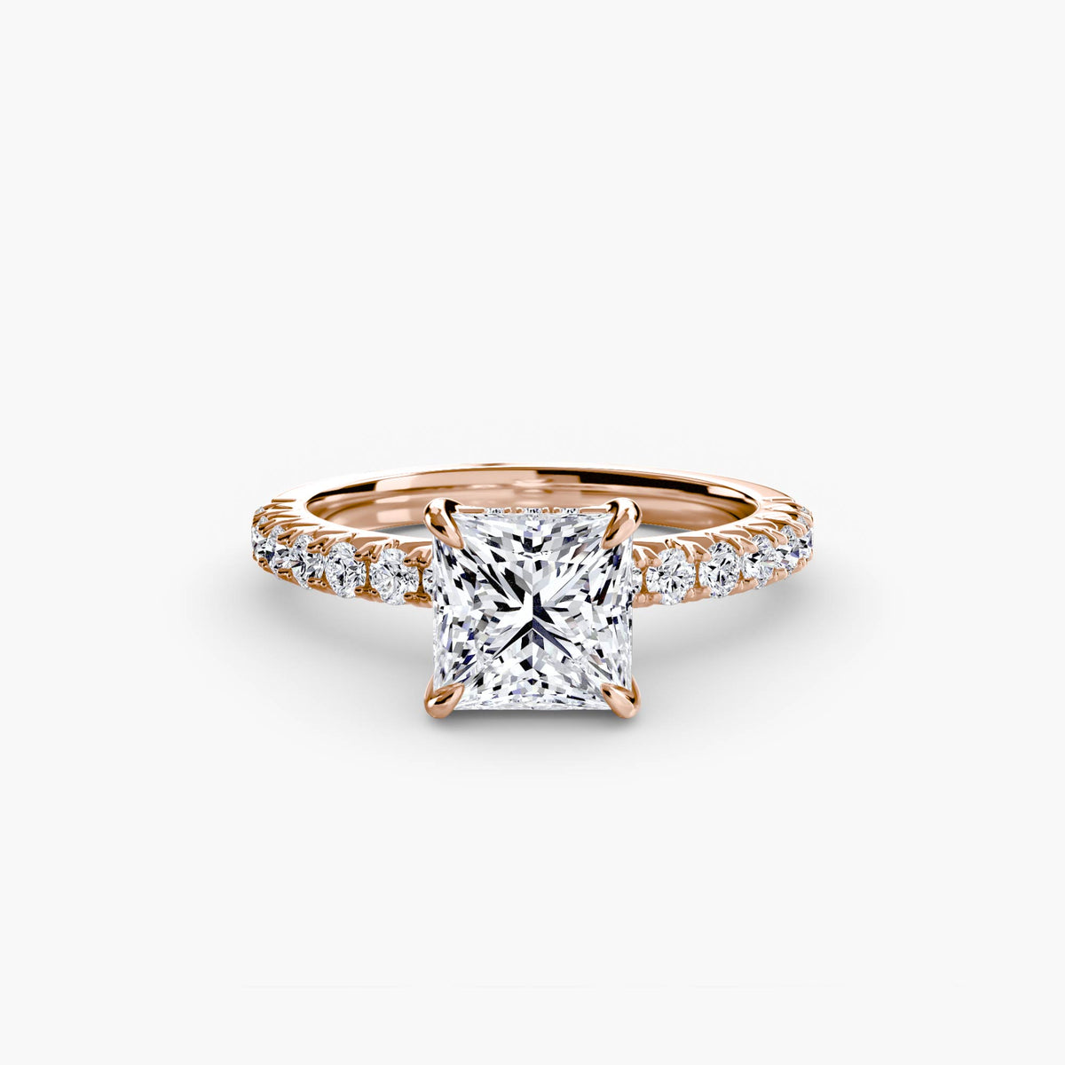 Hidden Halo Pavé Engagement Ring – The Éliane