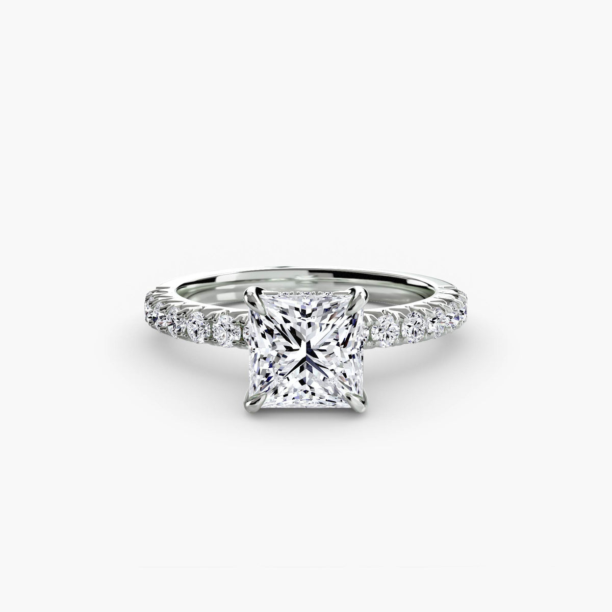 Hidden Halo Pavé Engagement Ring – The Éliane