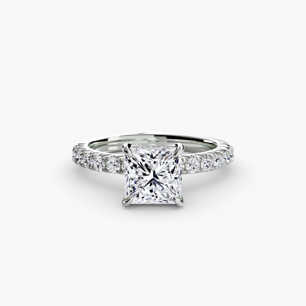 Hidden Halo Pavé Engagement Ring – The Éliane