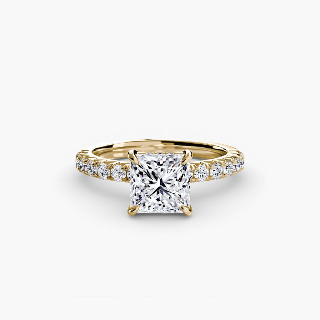 Hidden Halo Pavé Engagement Ring – The Éliane