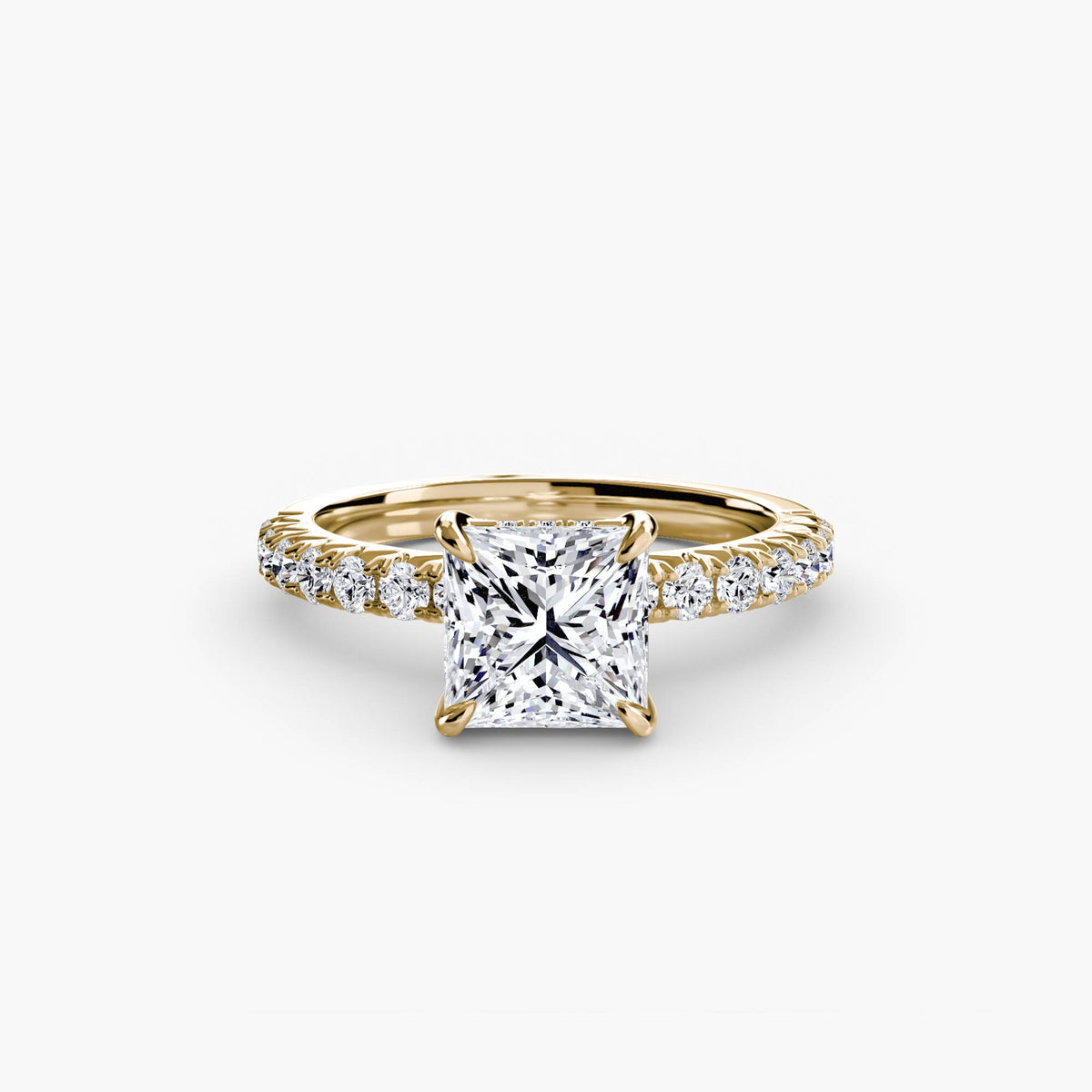 Hidden Halo Pavé Engagement Ring – The Éliane