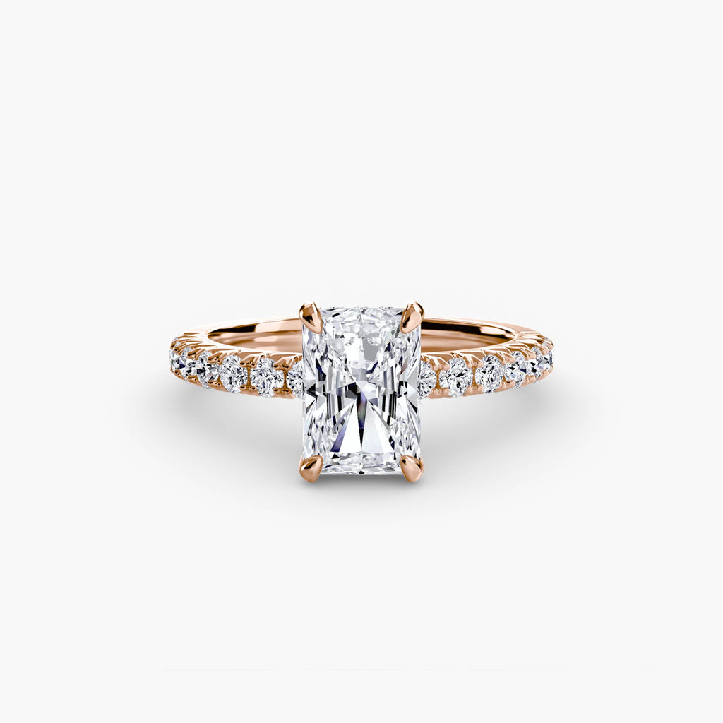 Hidden Halo Pavé Engagement Ring – The Éliane