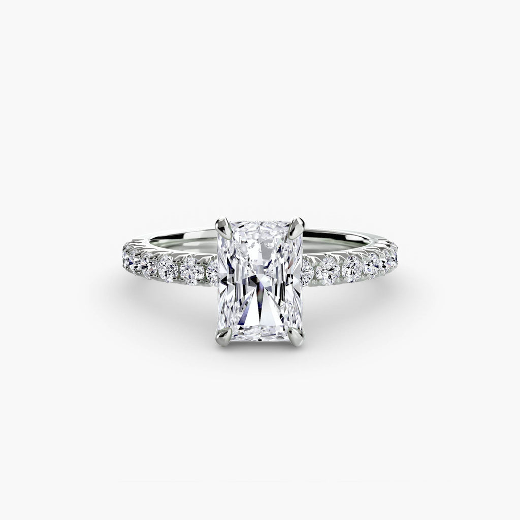 Hidden Halo Pavé Engagement Ring – The Éliane