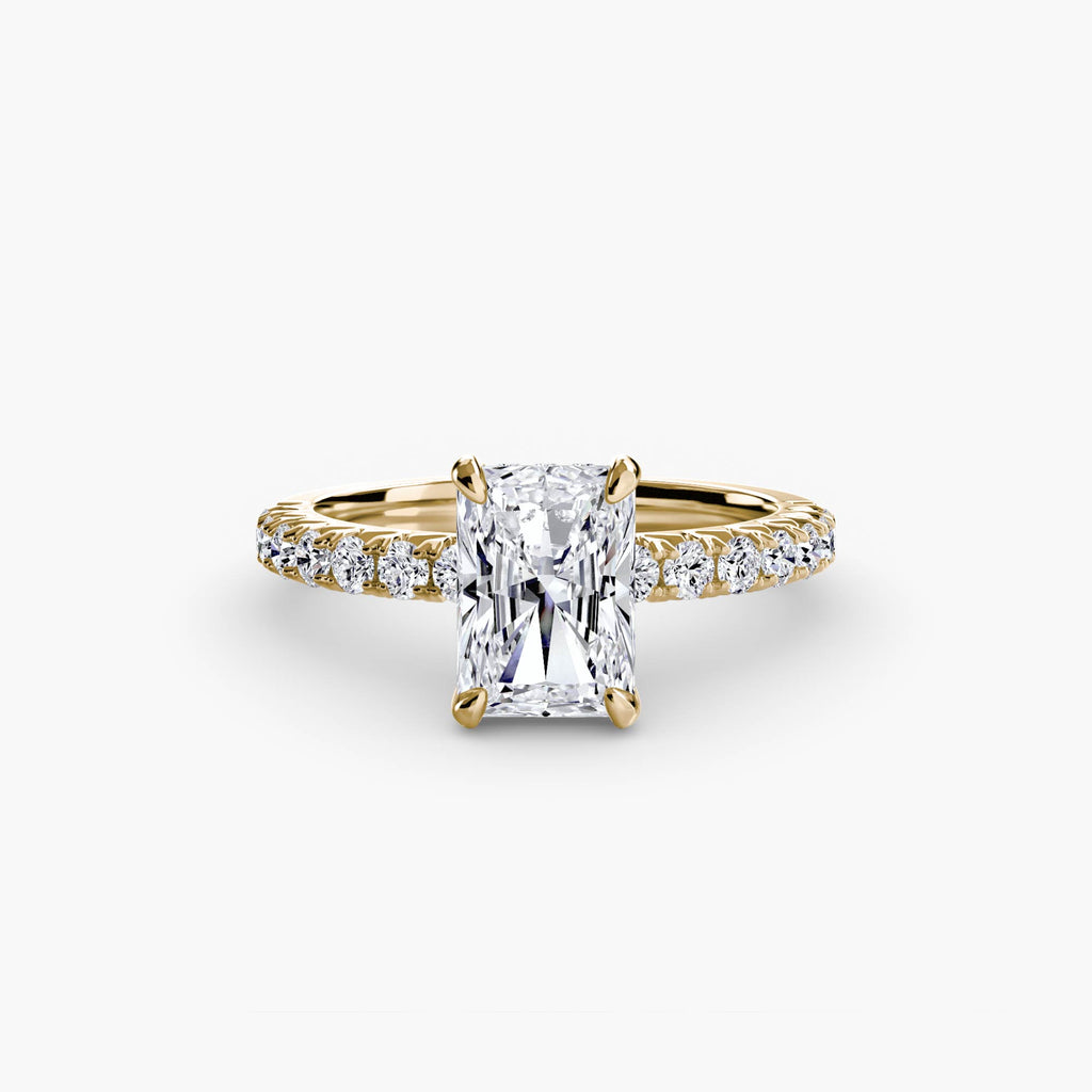 Hidden Halo Pavé Engagement Ring – The Éliane