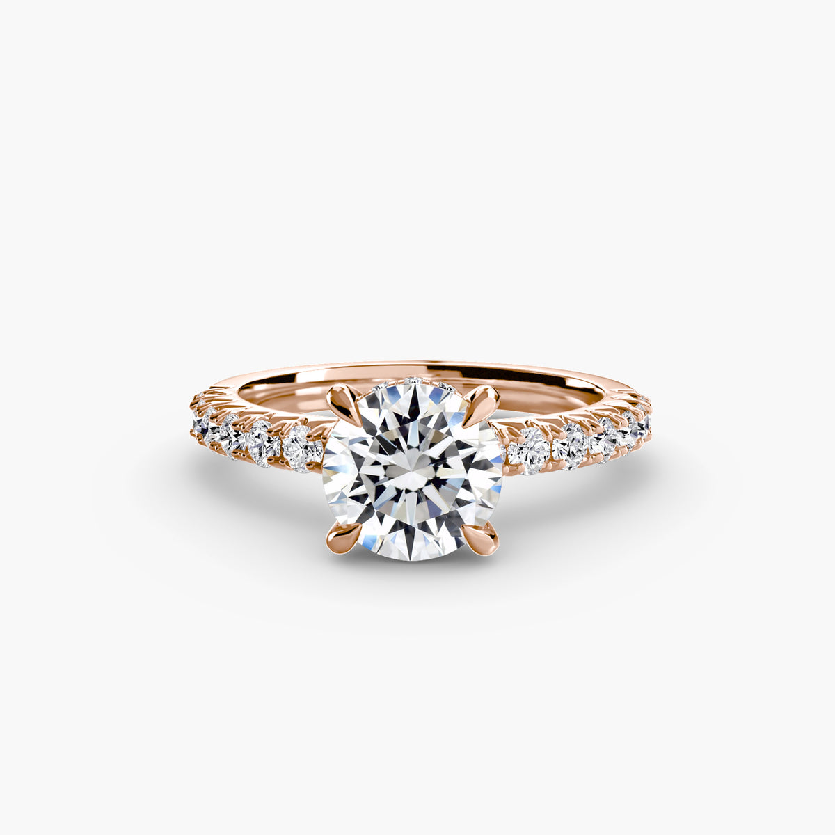 Hidden Halo Pavé Engagement Ring – The Éliane
