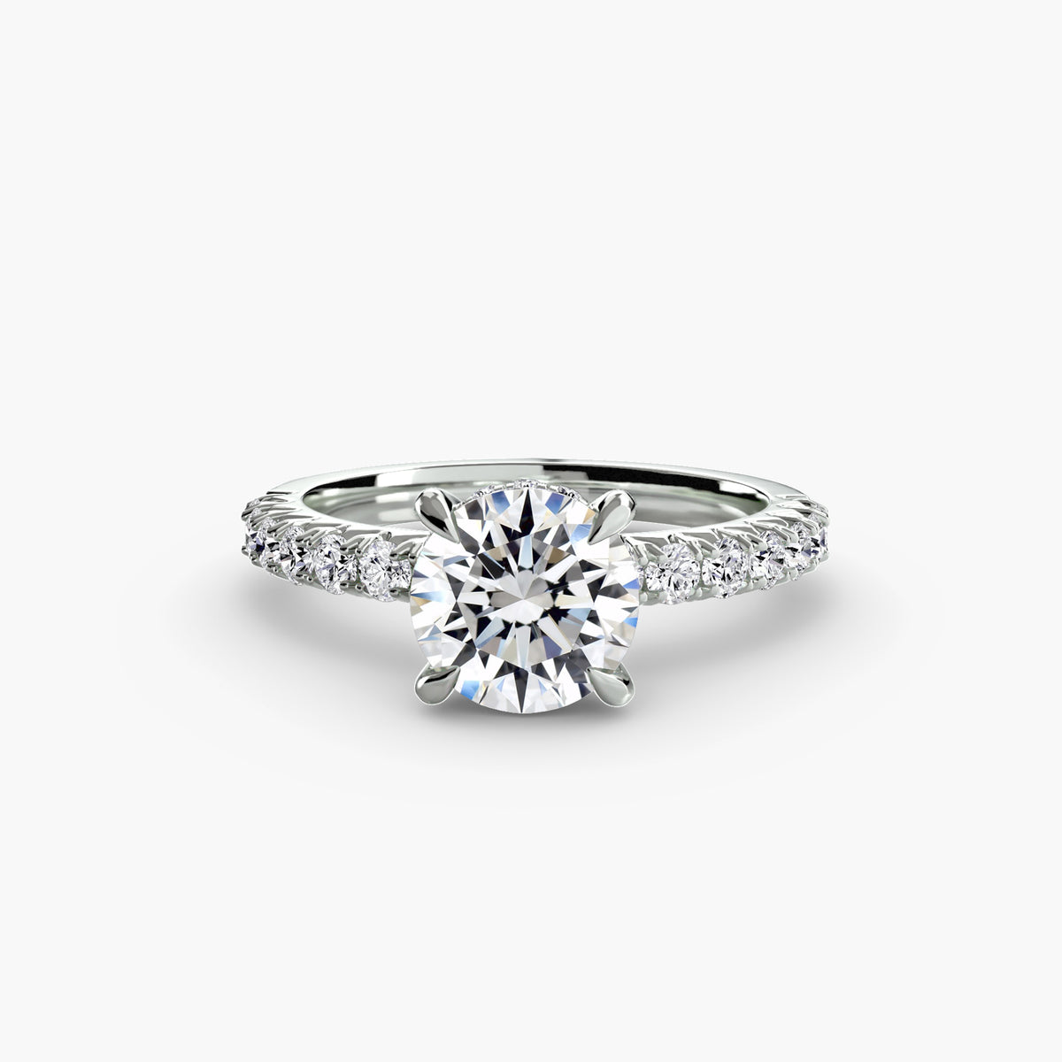 Hidden Halo Pavé Engagement Ring – The Éliane