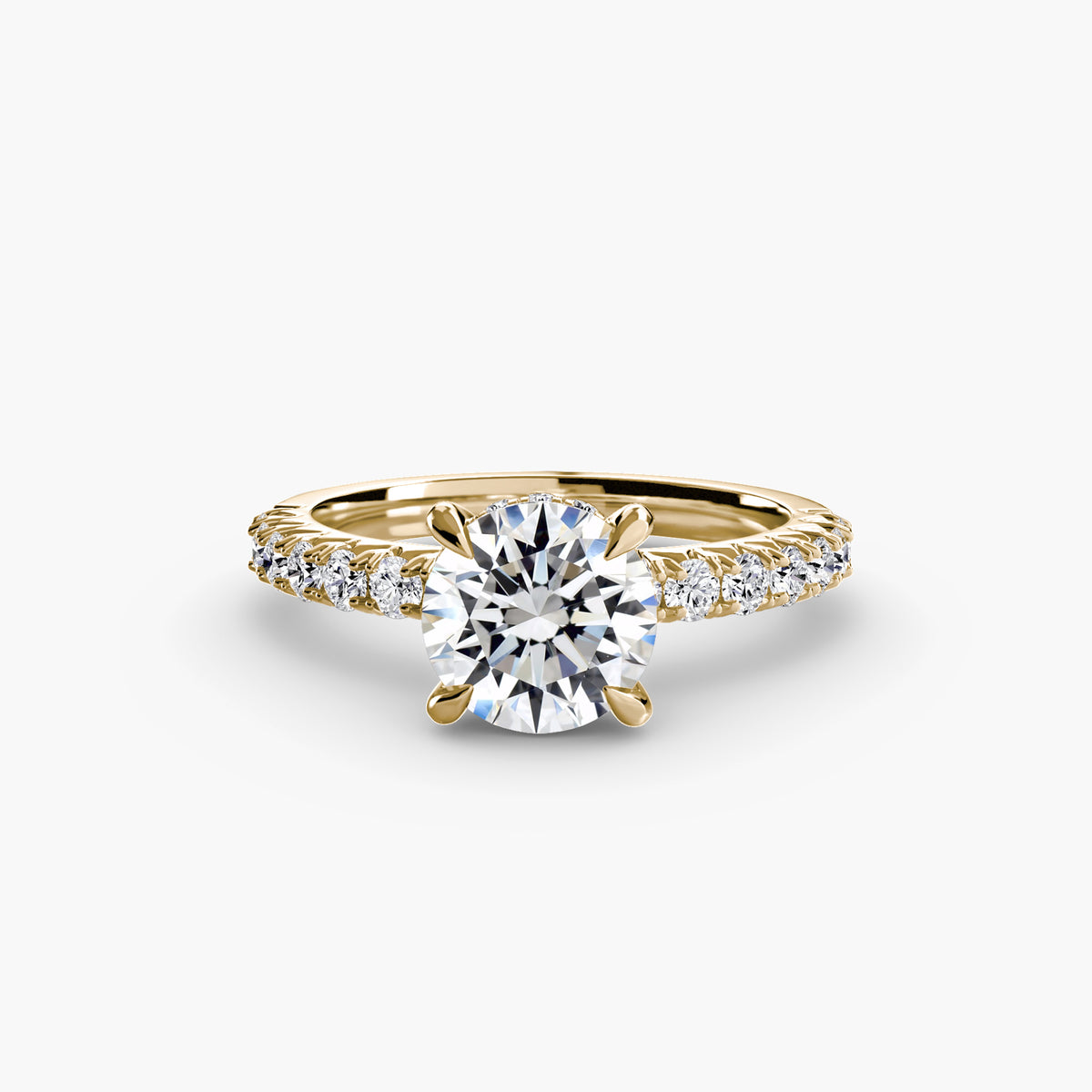 Hidden Halo Pavé Engagement Ring – The Éliane