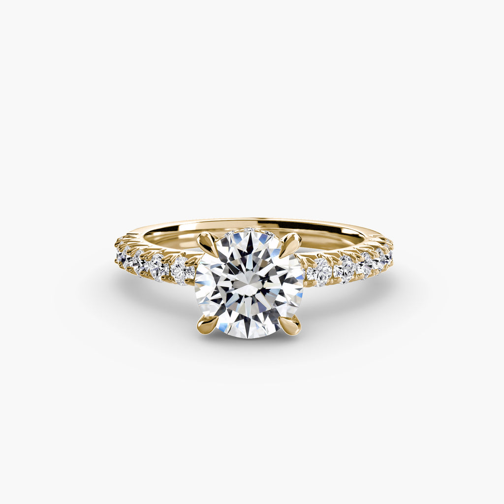 Hidden Halo Pavé Engagement Ring – The Éliane
