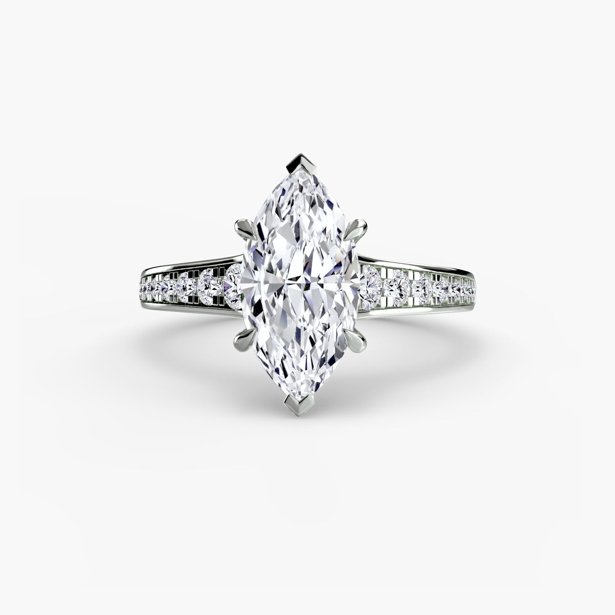 Channel-Set Solitaire Engagement Ring – The Madeleine