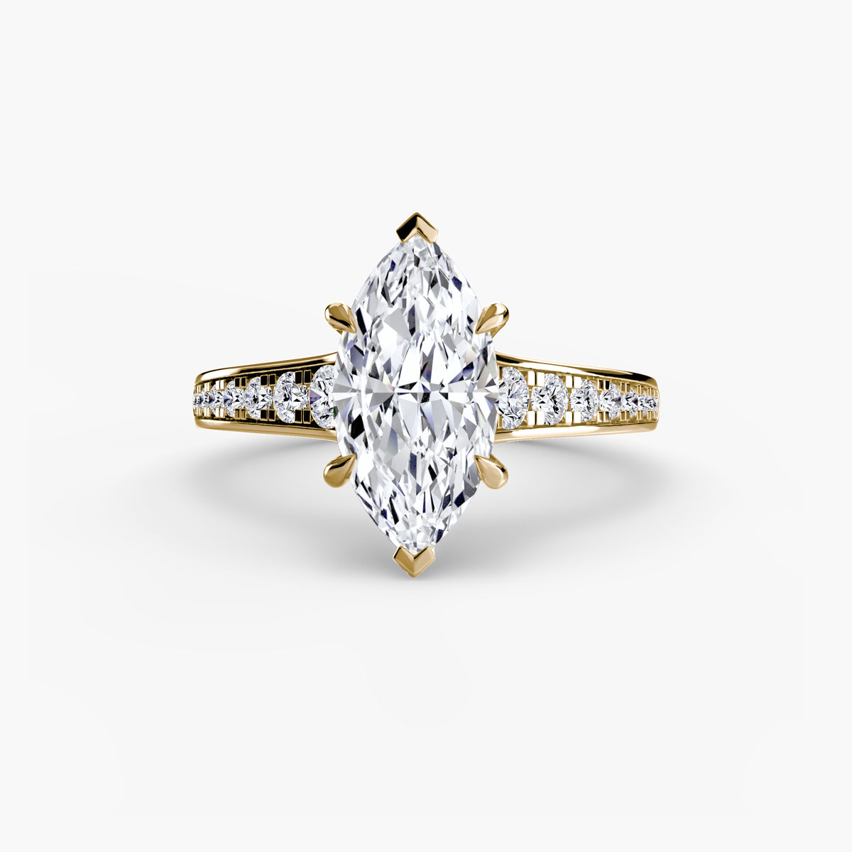 Channel-Set Solitaire Engagement Ring – The Madeleine