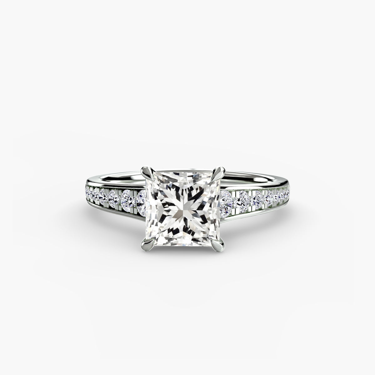 Channel-Set Solitaire Engagement Ring – The Madeleine