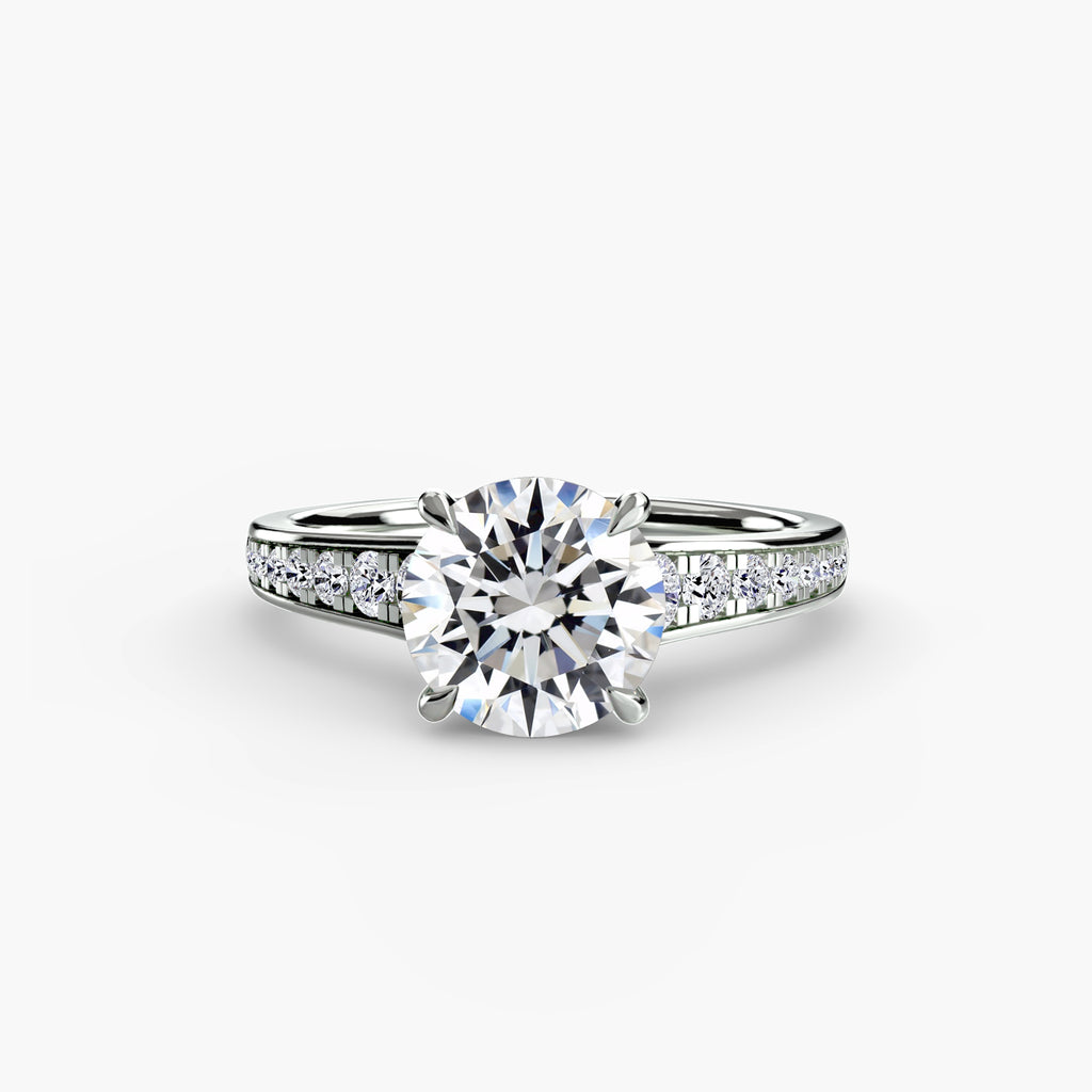 Channel-Set Solitaire Engagement Ring – The Madeleine