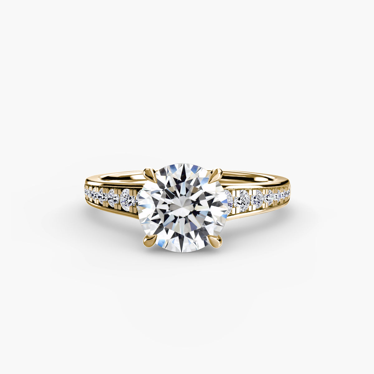 Channel-Set Solitaire Engagement Ring – The Madeleine