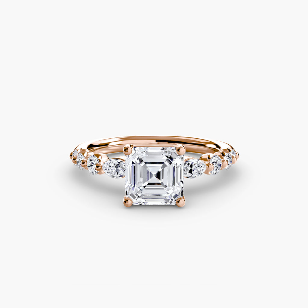Graduated Side Stone Engagement Ring – The Margaux