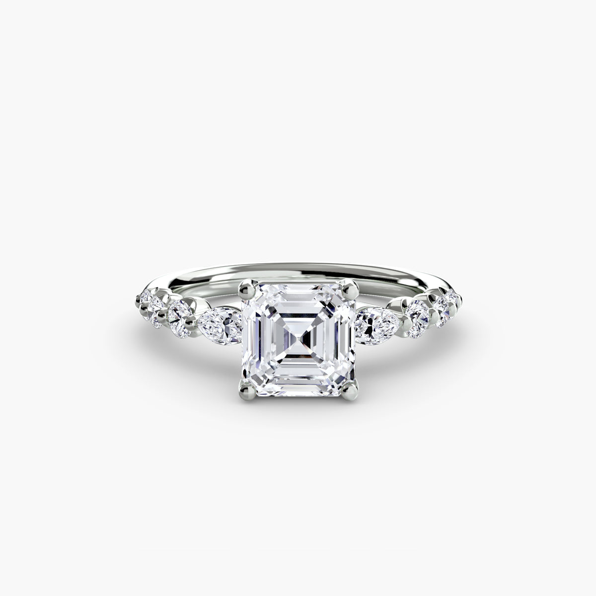 Graduated Side Stone Engagement Ring – The Margaux