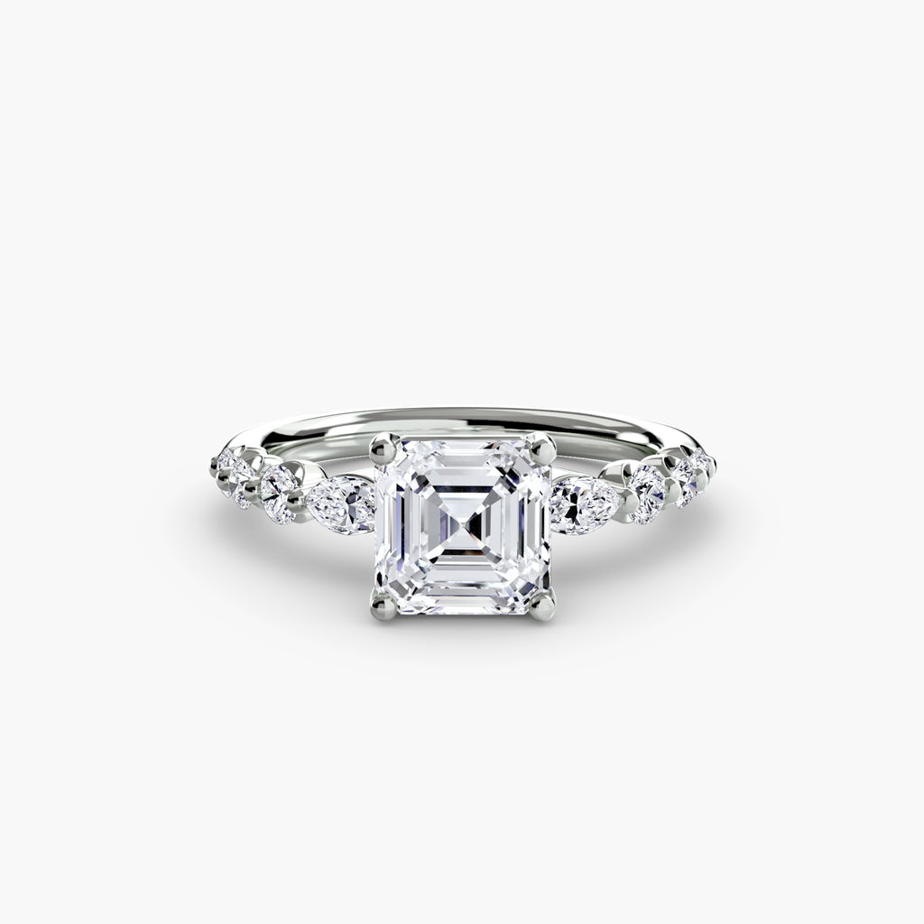 Graduated Side Stone Engagement Ring – The Margaux