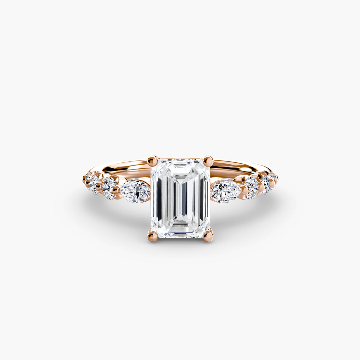 Graduated Side Stone Engagement Ring – The Margaux