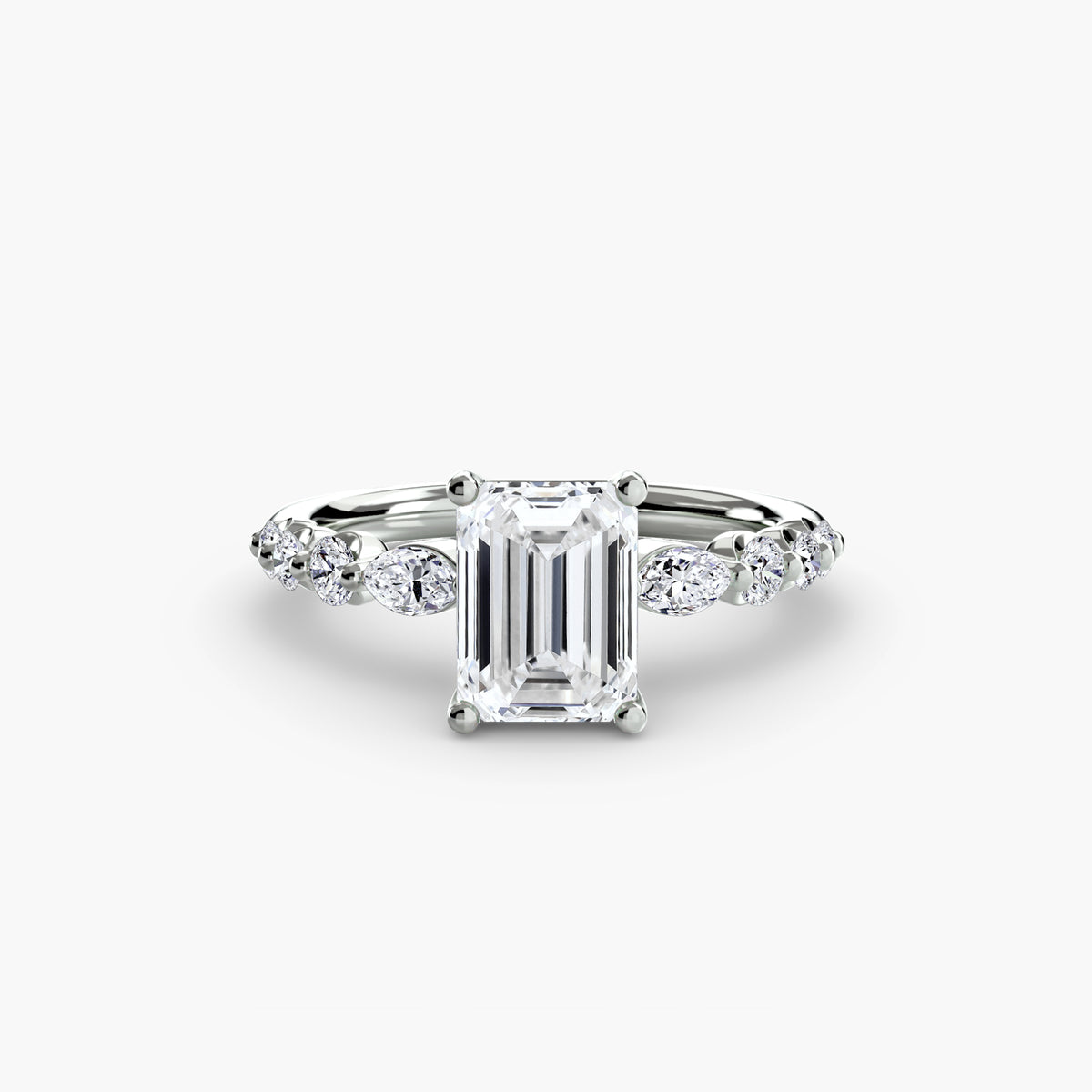 Graduated Side Stone Engagement Ring – The Margaux