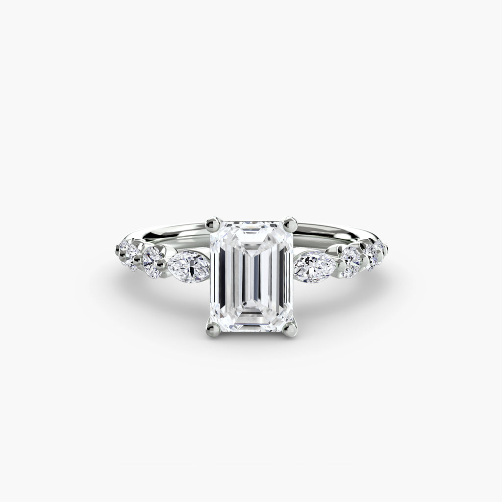Graduated Side Stone Engagement Ring – The Margaux