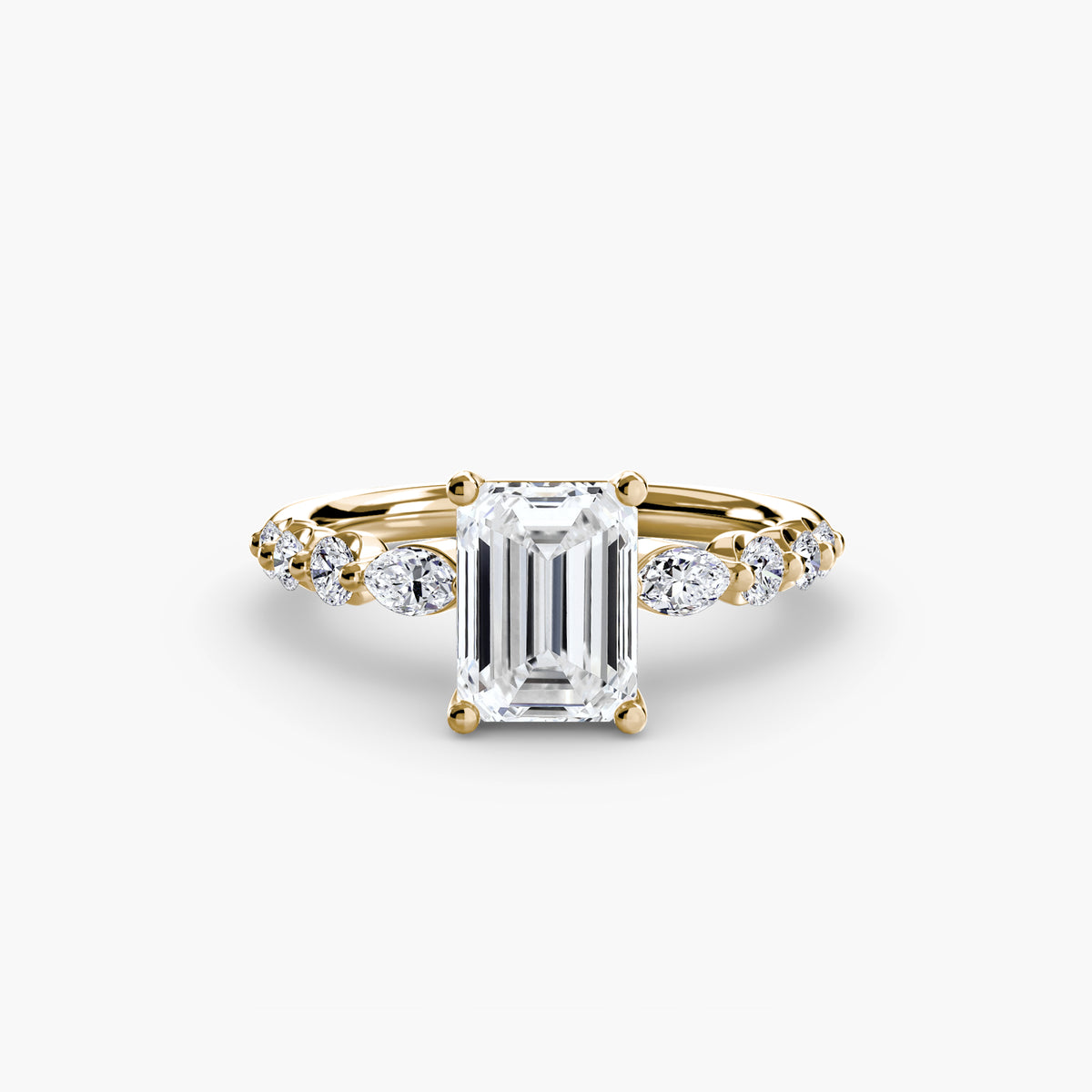 Graduated Side Stone Engagement Ring – The Margaux