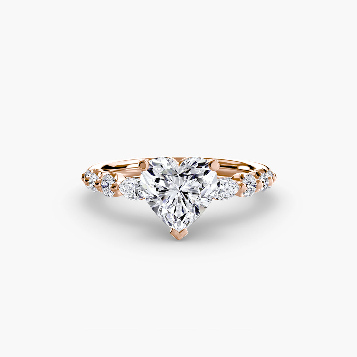 Graduated Side Stone Engagement Ring – The Margaux