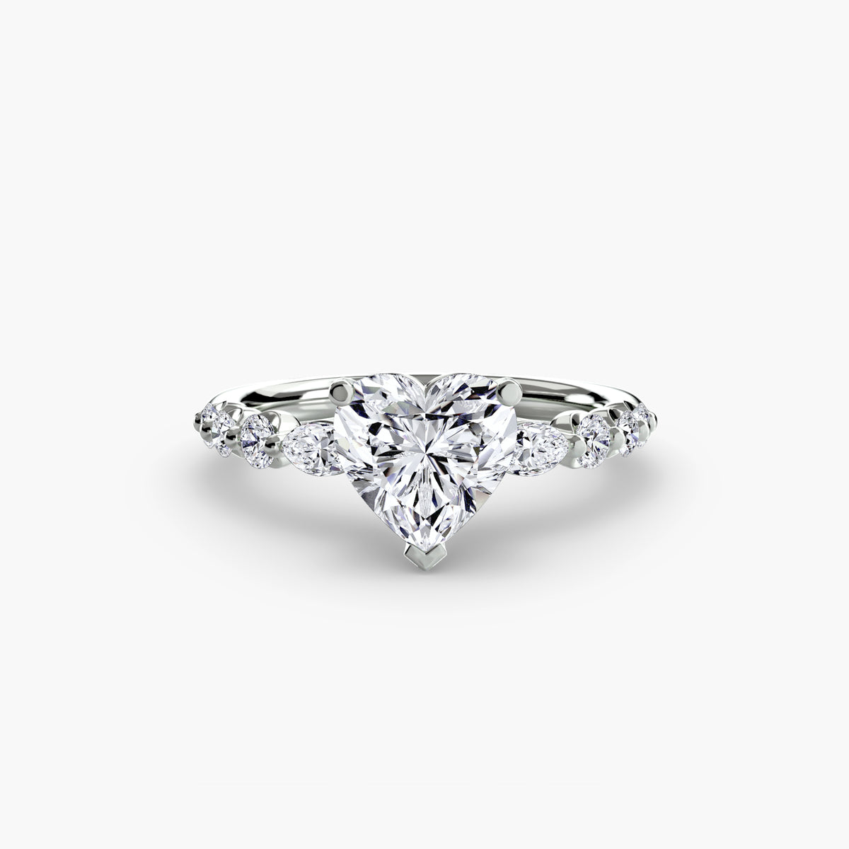 Graduated Side Stone Engagement Ring – The Margaux