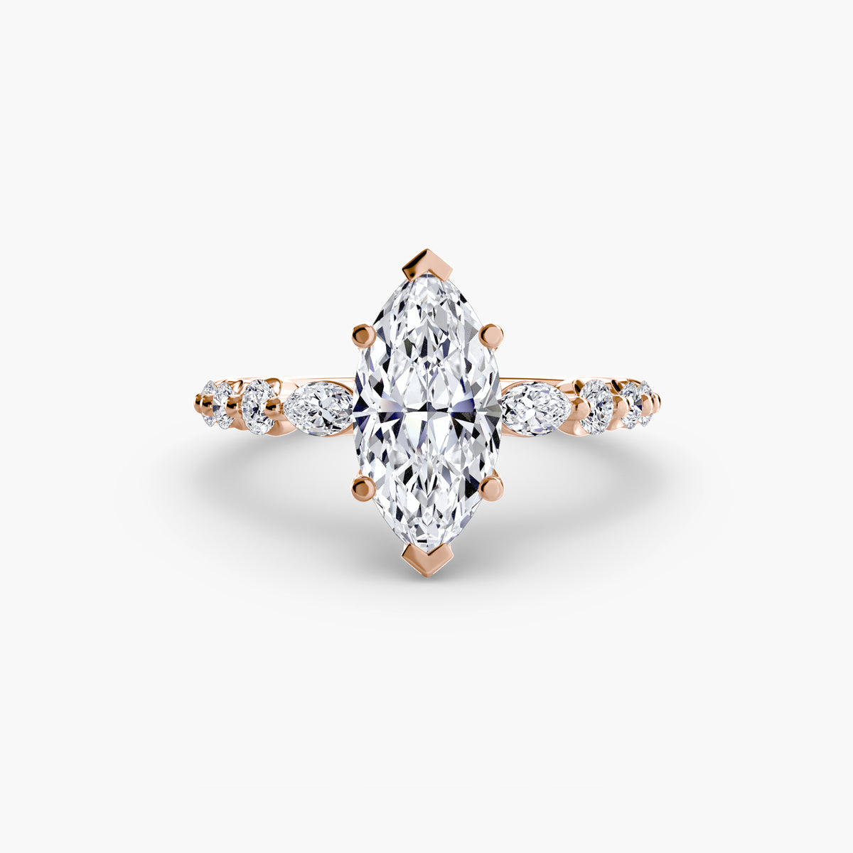Graduated Side Stone Engagement Ring – The Margaux