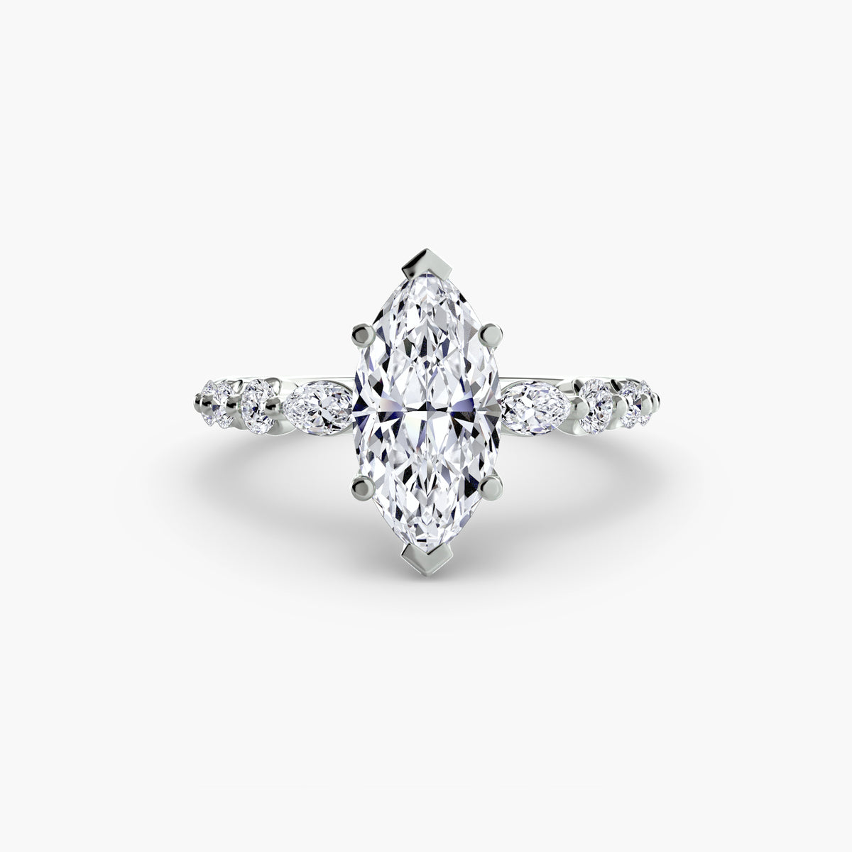 Graduated Side Stone Engagement Ring – The Margaux