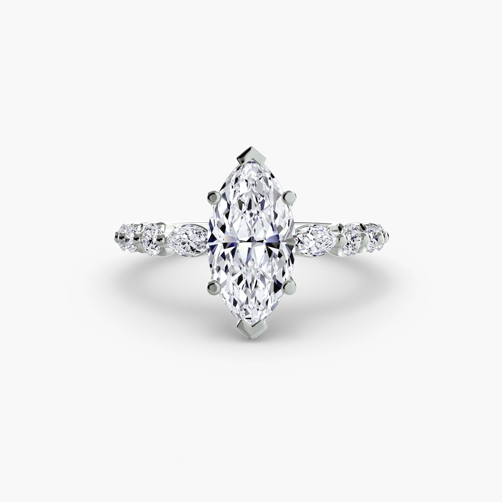 Graduated Side Stone Engagement Ring – The Margaux