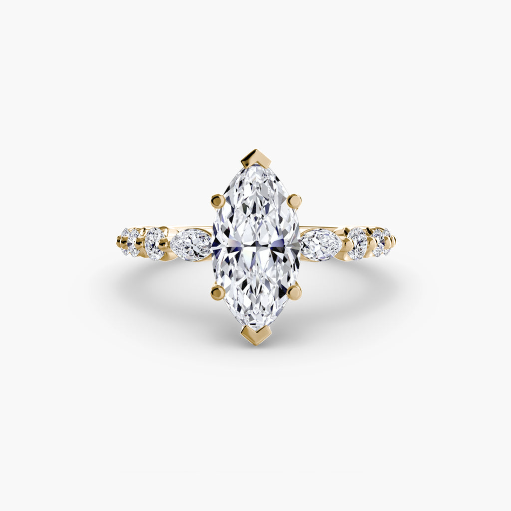 Graduated Side Stone Engagement Ring – The Margaux
