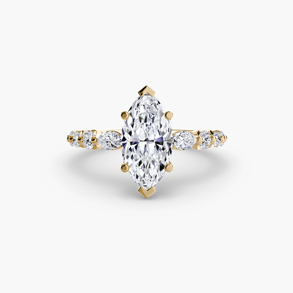 Graduated Side Stone Engagement Ring – The Margaux