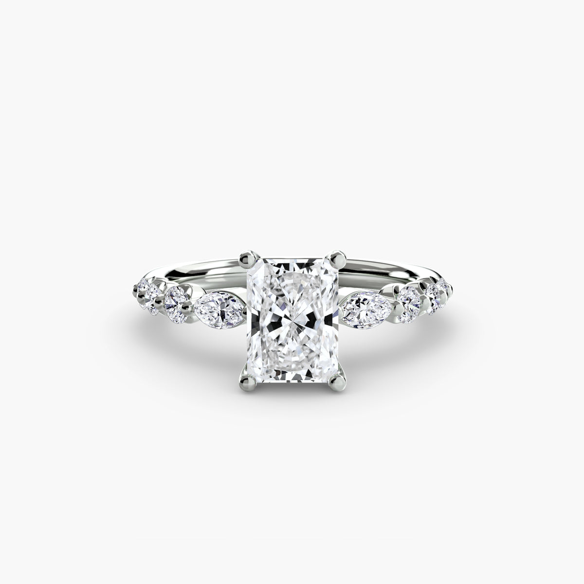 Graduated Side Stone Engagement Ring – The Margaux