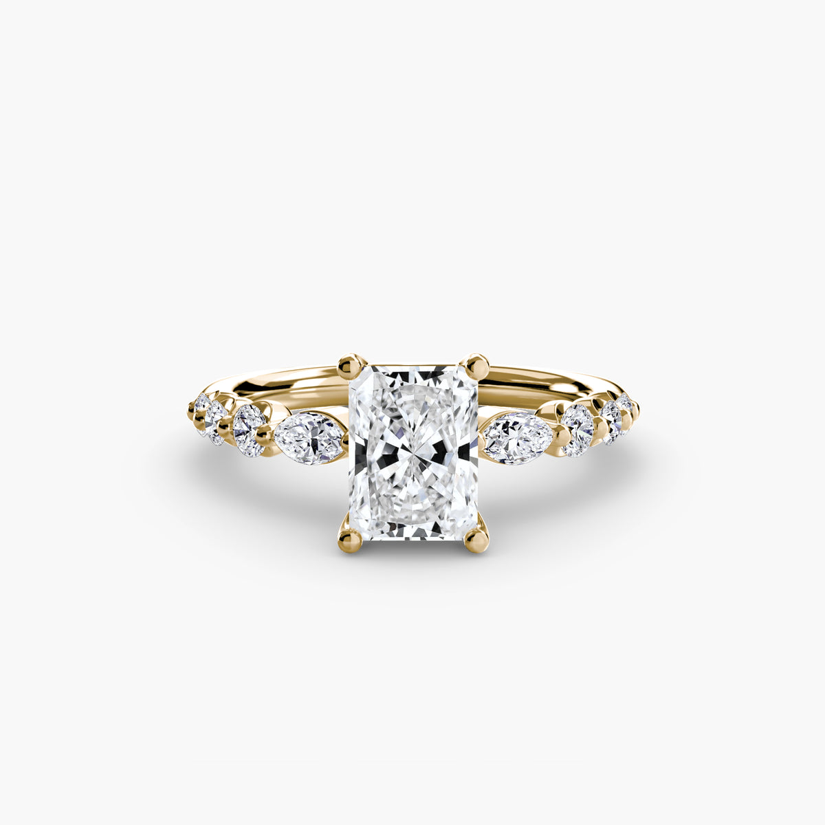Graduated Side Stone Engagement Ring – The Margaux