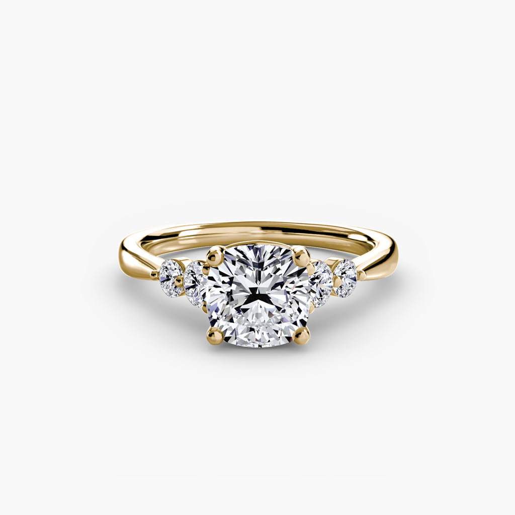 Graduated Side-Stone Solitaire Engagement Ring – The Sabine