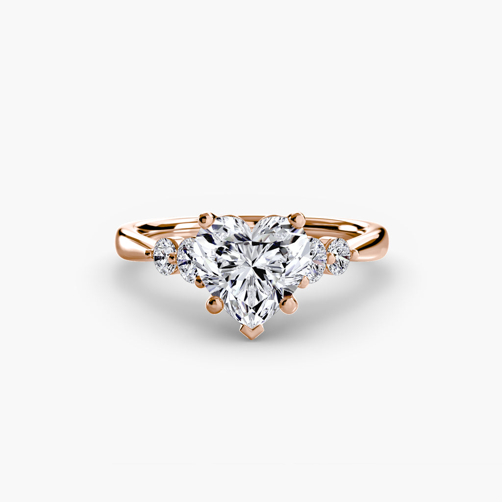 Graduated Side-Stone Solitaire Engagement Ring – The Sabine