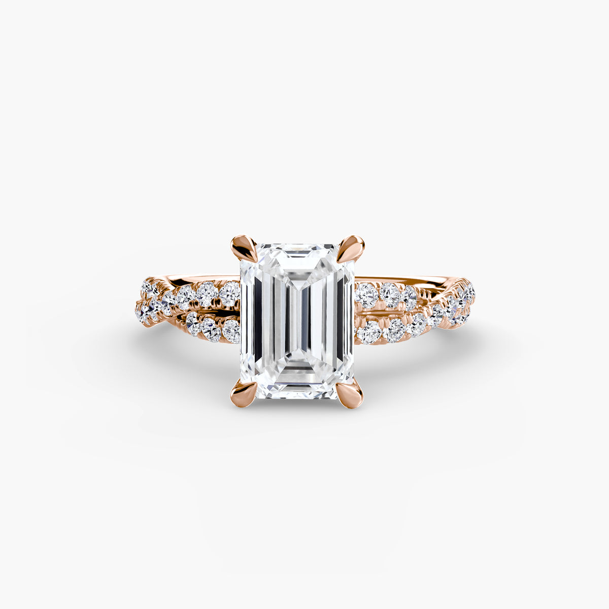 Split-Shank Pavé Engagement Ring – The Lucienne