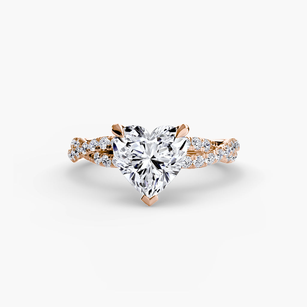 Split-Shank Pavé Engagement Ring – The Lucienne