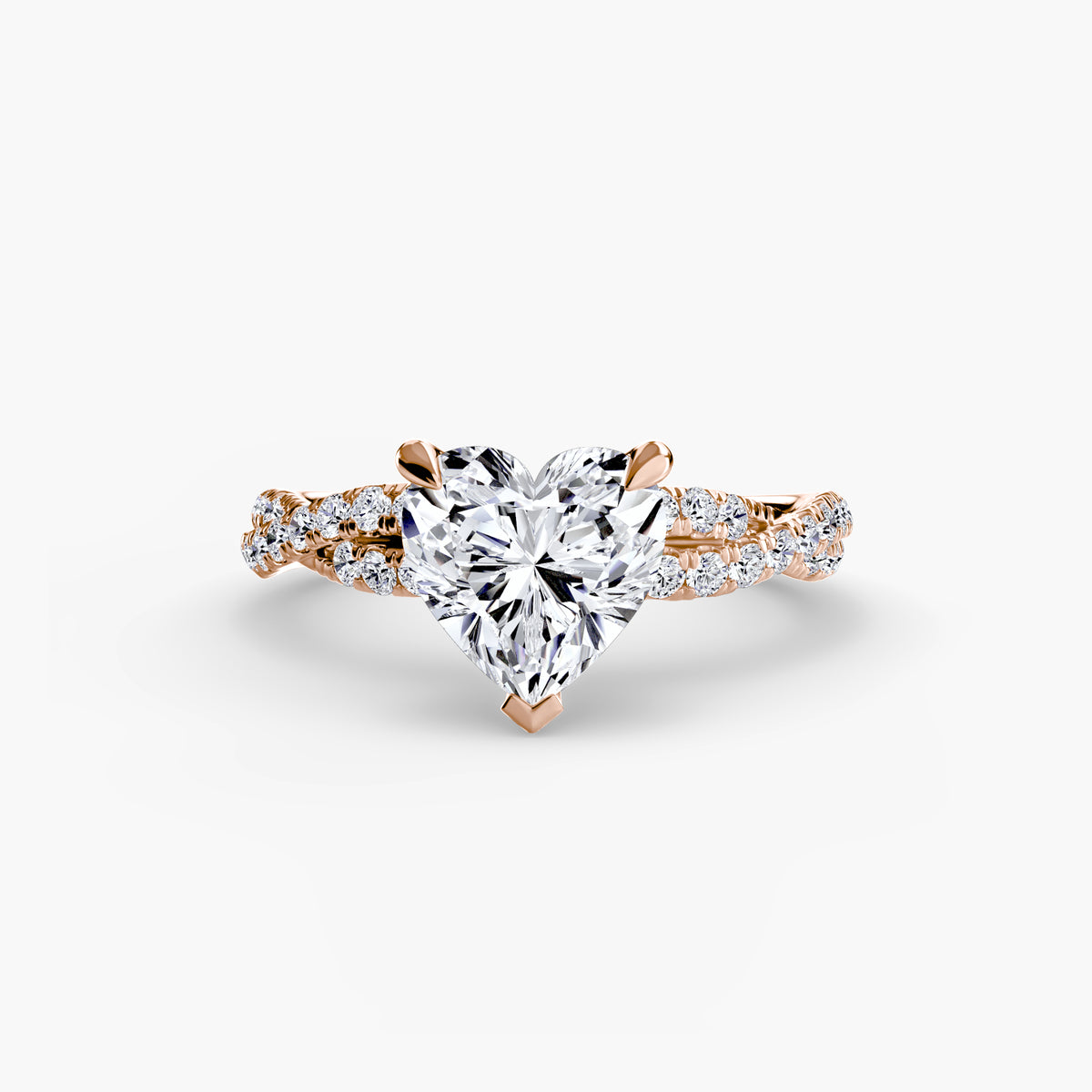 Split-Shank Pavé Engagement Ring – The Lucienne