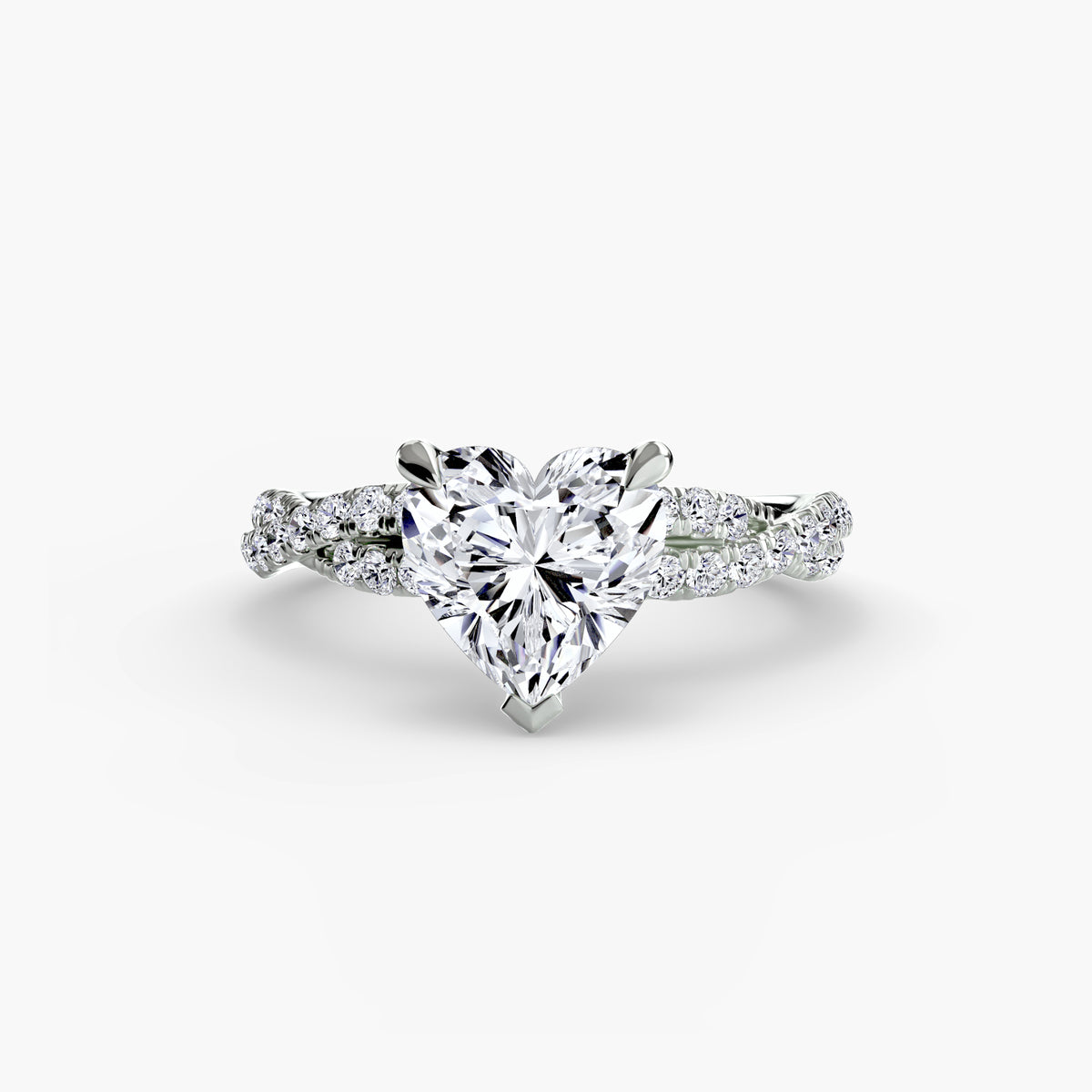 Split-Shank Pavé Engagement Ring – The Lucienne