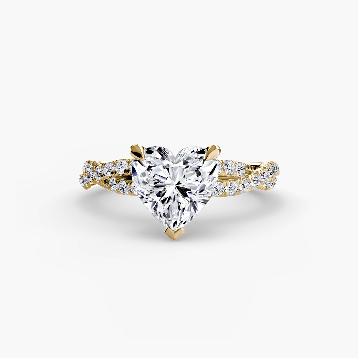 Split-Shank Pavé Engagement Ring – The Lucienne