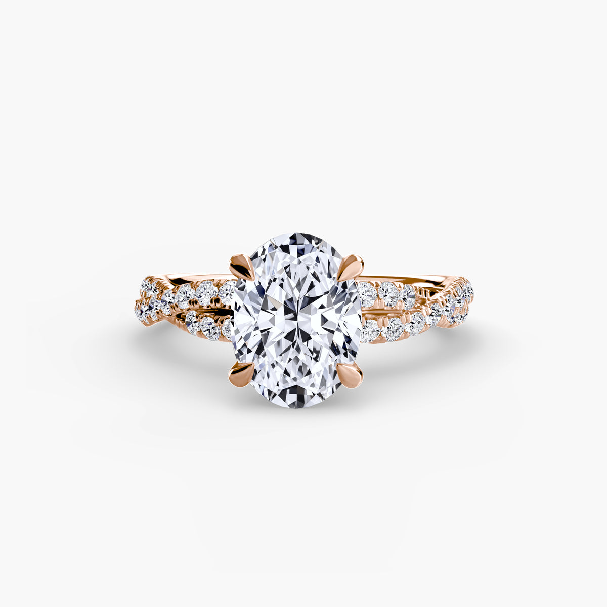 Split-Shank Pavé Engagement Ring – The Lucienne