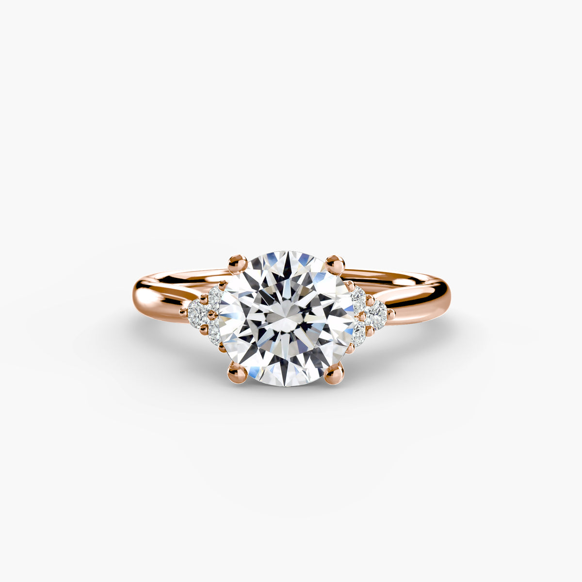 Side Stone Solitaire Engagement Ring – The Céleste