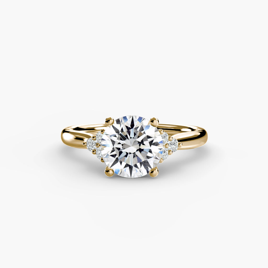 Side Stone Solitaire Engagement Ring – The Céleste